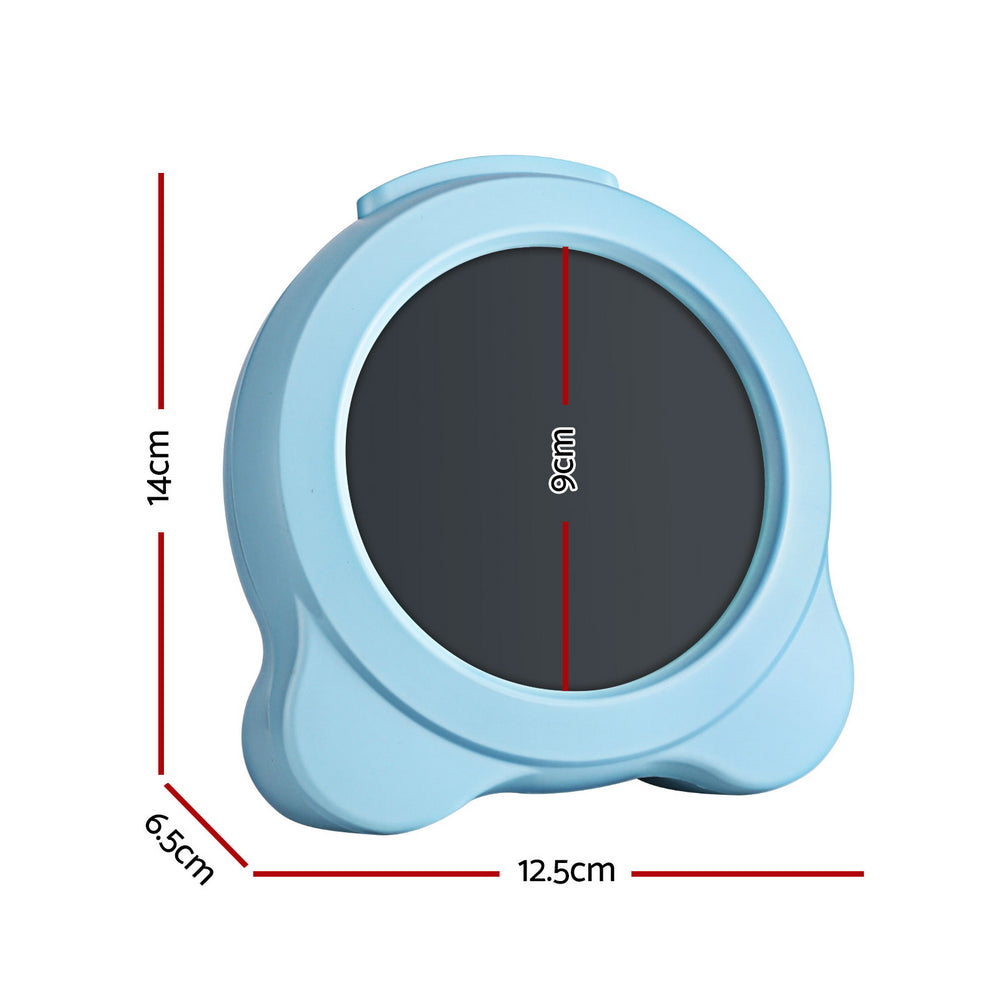 Artiss 3.8" Digital Day Clock Calendar Alarm LCD Display Blue-Home &amp; Garden > Decor > Clocks-PEROZ Accessories