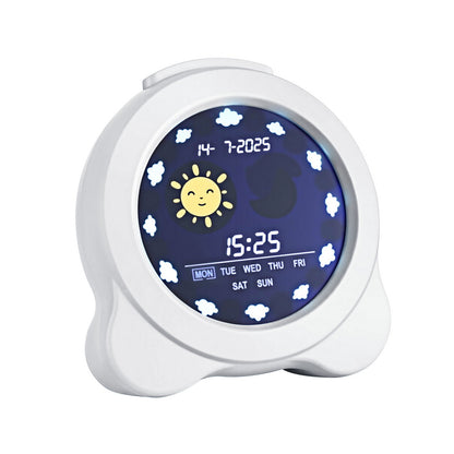 Artiss 3.8" Digital Day Clock Calendar Alarm LCD Display White-Home &amp; Garden > Decor > Clocks-PEROZ Accessories