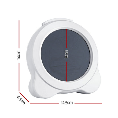 Artiss 3.8" Digital Day Clock Calendar Alarm LCD Display White-Home &amp; Garden > Decor > Clocks-PEROZ Accessories
