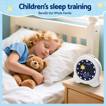 Artiss 3.8" Digital Day Clock Calendar Alarm LCD Display White-Home &amp; Garden > Decor > Clocks-PEROZ Accessories