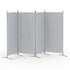 Artiss 4 Panel Room Divider Screen 345x180cm Fabric Grey-Furniture > Bedroom > Room Dividers-PEROZ Accessories