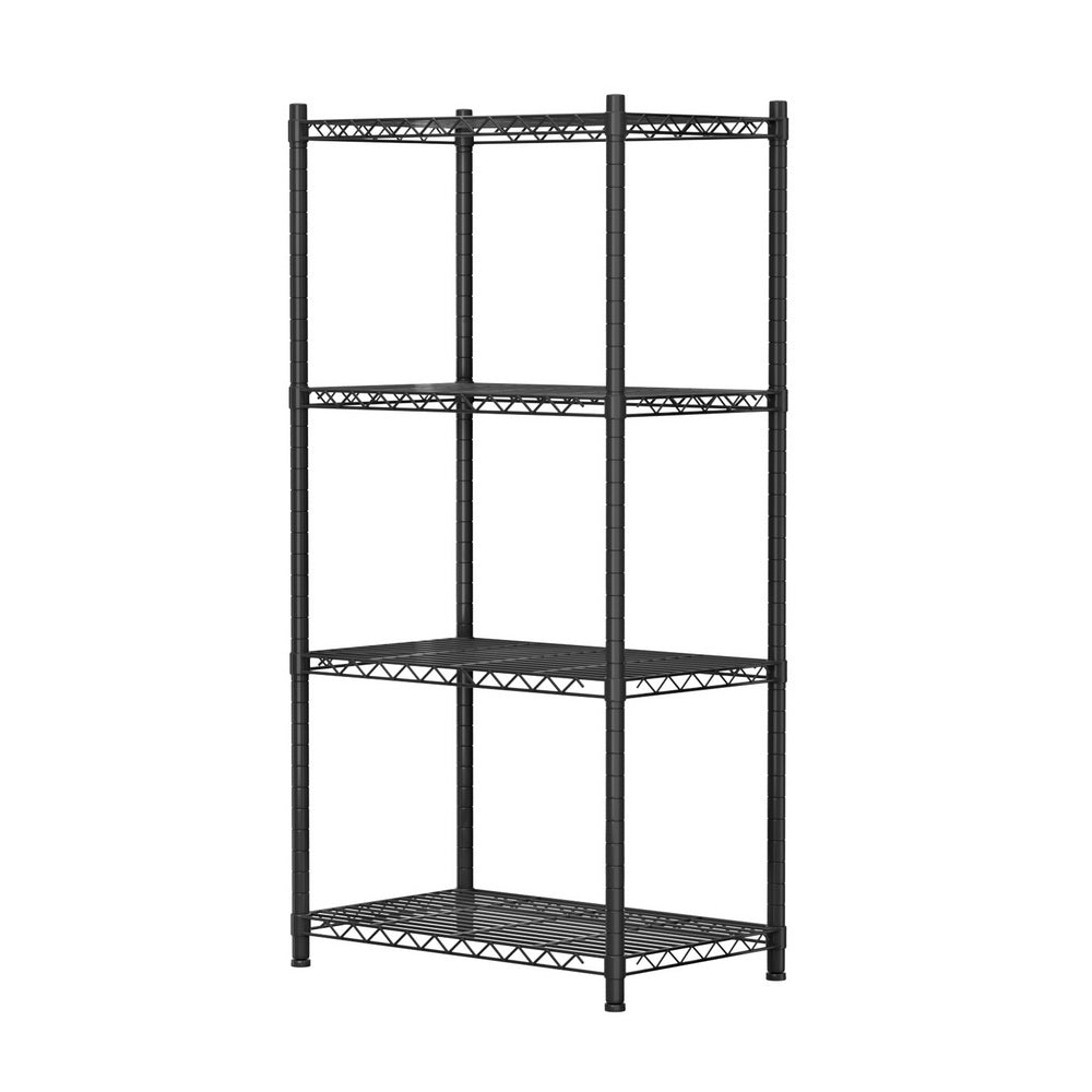 Artiss 4-Tier Shelving Unit Adjustable Garage Storage Shelves Kitchen Rack Steel-Furniture > Dining > Kitchen &amp; Dining Trolleys-PEROZ Accessories