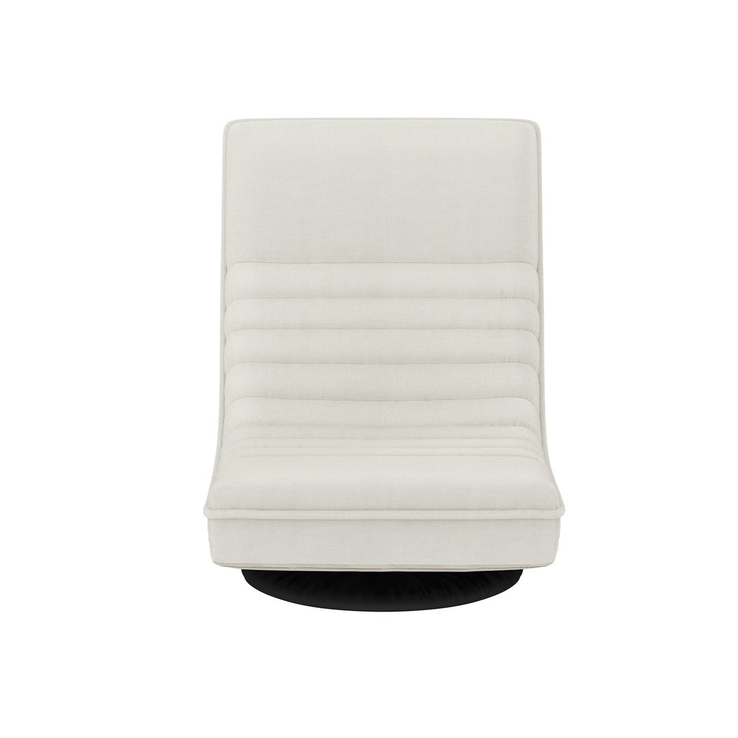 Artiss 4XFloor Chair Lounge Sofa Swivel Foldable Linen White-Furniture > Bar Stools &amp; Chairs > Arm Chairs &amp; Recliners-PEROZ Accessories