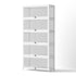 Artiss 5-Tier Display Cabinet Storage Bookshelf Clear Shelf White-Furniture > Living Room > Bookcases & Shelves-PEROZ Accessories