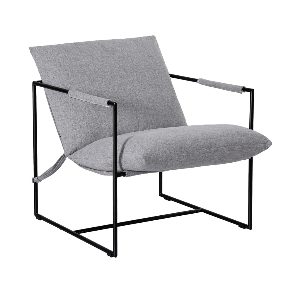 Artiss Armchair Lounge Chair Sling Grey-Furniture > Bar Stools &amp; Chairs > Arm Chairs &amp; Recliners-PEROZ Accessories