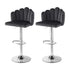 Artiss Bar Stool X2 Kitchen Dining Counter Gaslift Chair Adjustable Velvet Grey-Furniture > Bar Stools & Chairs > Table & Bar Stools-PEROZ Accessories