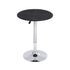 Artiss Bar Table Round Swivel Height Adjustable 62cm Modern PVC Leather Black-Furniture > Bar Stools & Chairs > Table & Bar Stools-PEROZ Accessories
