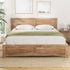 Artiss Bed Frame Queen Size Wooden Acacia Wood OATMEAL-Furniture > Bedroom > Beds & Bed Frames-PEROZ Accessories