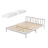 Artiss Bed Frame Queen Size Wooden Platform with 2 Storage Drawers White-Furniture > Bedroom > Beds & Bed Frames-PEROZ Accessories