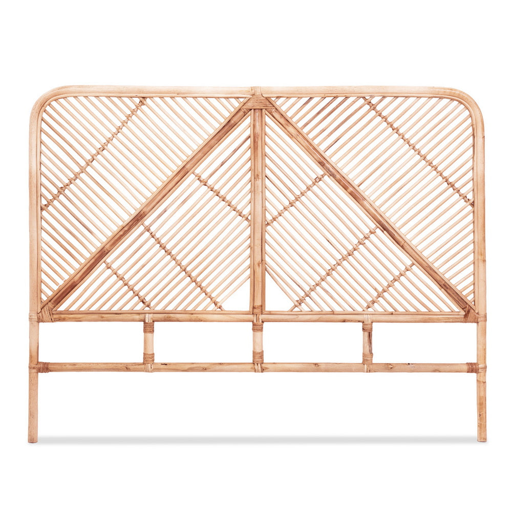 Artiss Bed Headboard Double Bedhead Rattan - FRED Pine-Furniture > Bedroom > Headboards-PEROZ Accessories