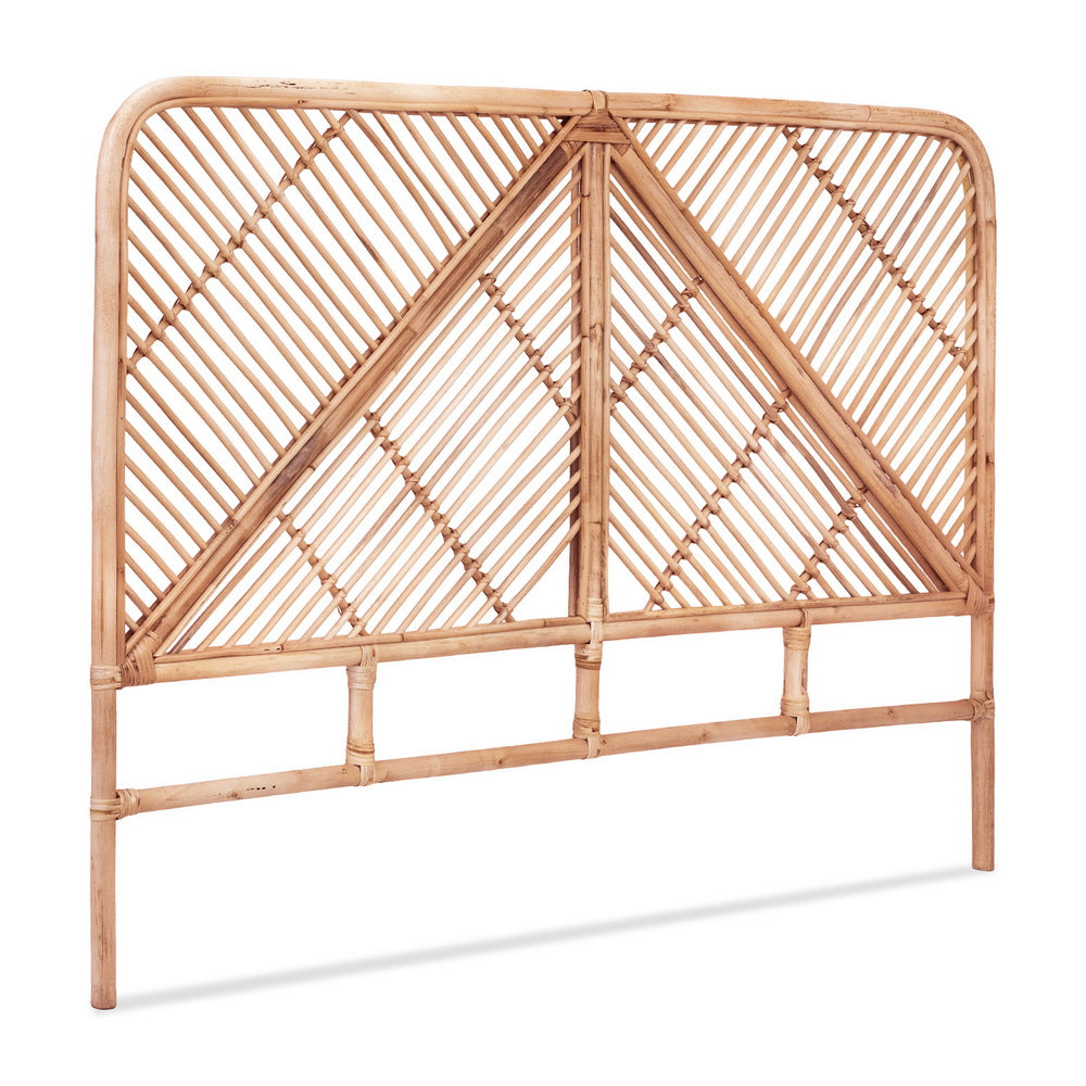 Artiss Bed Headboard Queen Bedhead Rattan - FRED Pine-Furniture > Bedroom > Headboards-PEROZ Accessories