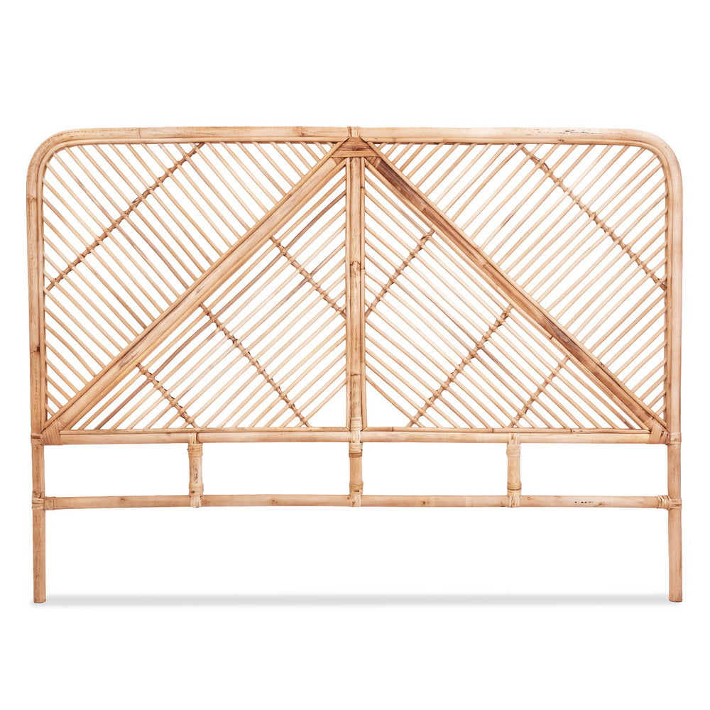 Artiss Bed Headboard Queen Bedhead Rattan - FRED Pine-Furniture > Bedroom > Headboards-PEROZ Accessories
