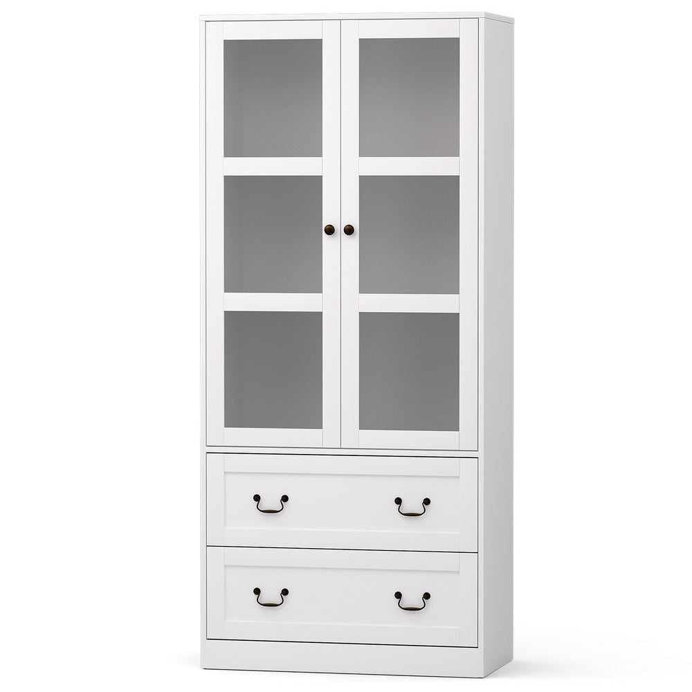Artiss Buffet Sideboard 180cm Hutch Storage Cabinet Kitchen Drawer Door White-Furniture > Dining > Buffets &amp; Sideboards-PEROZ Accessories