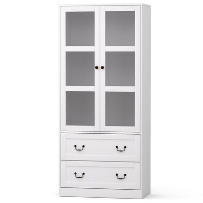 Artiss Buffet Sideboard 180cm Hutch Storage Cabinet Kitchen Drawer Door White-Furniture > Dining > Buffets &amp; Sideboards-PEROZ Accessories