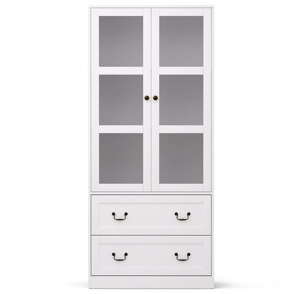 Artiss Buffet Sideboard 180cm Hutch Storage Cabinet Kitchen Drawer Door White-Furniture > Dining > Buffets &amp; Sideboards-PEROZ Accessories