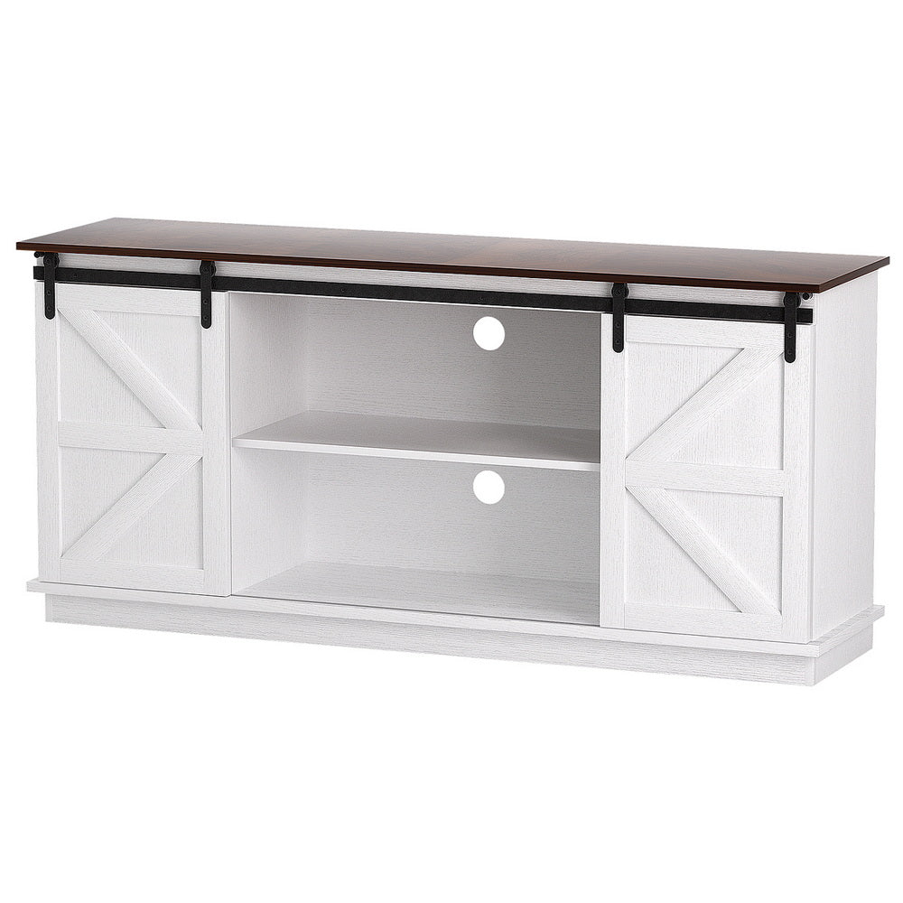 Artiss Buffet Sideboard Storage Cabinet Kitchen Cupboard Sliding Doors White-Furniture > Dining > Buffets &amp; Sideboards-PEROZ Accessories