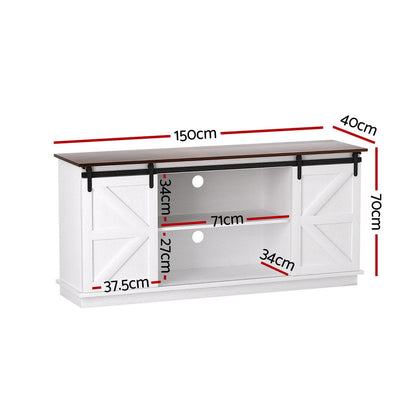 Artiss Buffet Sideboard Storage Cabinet Kitchen Cupboard Sliding Doors White-Furniture > Dining > Buffets &amp; Sideboards-PEROZ Accessories
