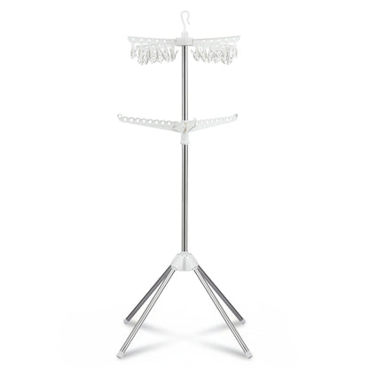 Artiss Clothes Rack Airer 2 Tier Rotatable Hanger Foldable-Furniture > Living Room > Coat Racks-PEROZ Accessories