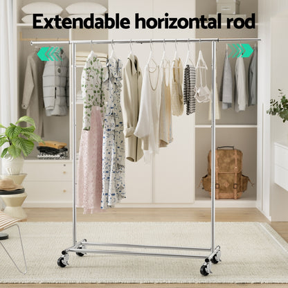 Artiss Clothes Rack Airer Rail Coat Stand Adjustable Hanger-Furniture > Living Room > Coat Racks-PEROZ Accessories