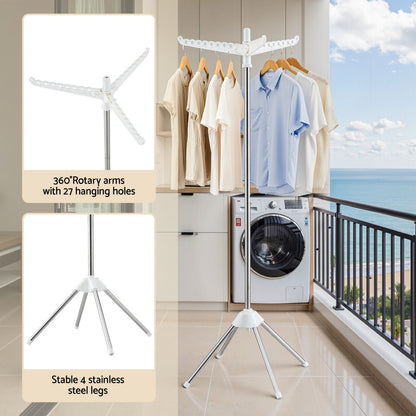 Artiss Clothes Rack Airer Rotatable Hanger Foldable 163cm-Furniture > Living Room > Coat Racks-PEROZ Accessories