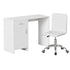 Artiss Computer Desk Office Chair Set PU Leather Home Study Table 100cm White-Furniture > Office > Desks-PEROZ Accessories