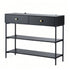 Artiss Console Table 3-Tier Black-Furniture > Living Room > Side Tables-PEROZ Accessories