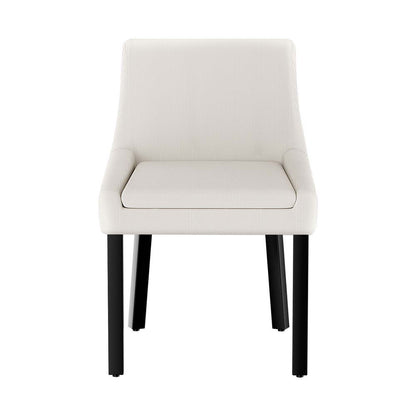 Artiss Dining Chairs Set of 4 Corduroy Wooden Beige-Furniture > Dining > Kitchen &amp; Dining Chairs-PEROZ Accessories