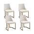 Artiss Dining Chairs Set of 4 Linen Fabric Frame Beige-Furniture > Dining > Kitchen & Dining Chairs-PEROZ Accessories