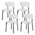 Artiss Dining Chairs Set of 4 Sherpa Boucle White-Furniture > Dining > Kitchen & Dining Chairs-PEROZ Accessories