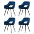 Artiss Dining Chairs Set of 4 Velvet Hollow Armchair Blue-Furniture > Dining > Kitchen & Dining Chairs-PEROZ Accessories
