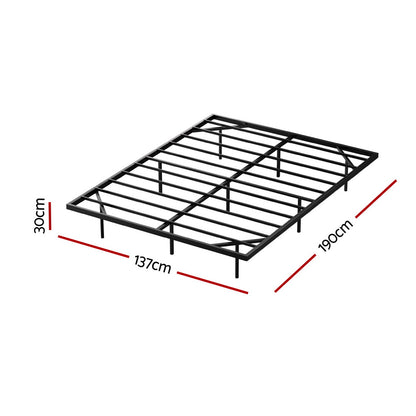 Artiss Double Bed Frame,Floating Metal Bed Frame with Smart LED Lights - Sturdy Metal Platform Bed Base, Silent Design, Tool-Free Assembly, 300KG Capacity for Home/Hotel/Master Bedroom-Furniture > Bedroom > Beds &amp; Bed Frames-PEROZ Accessories