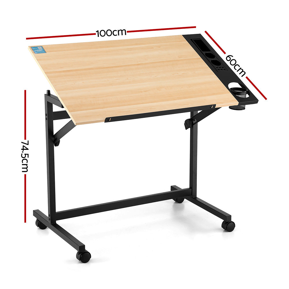 Artiss Drafting Table Drawing Desk Art Desk Multi-Functional Craft Drawing Table-Furniture > Office > Desks-PEROZ Accessories