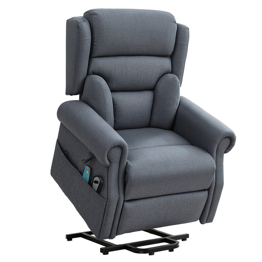Artiss Electric Recliner Chair Power Lift Massage Heated Recliner Sofa-Furniture &gt; Bar Stools &amp; Chairs &gt; Arm Chairs &amp; Recliners-PEROZ Accessories