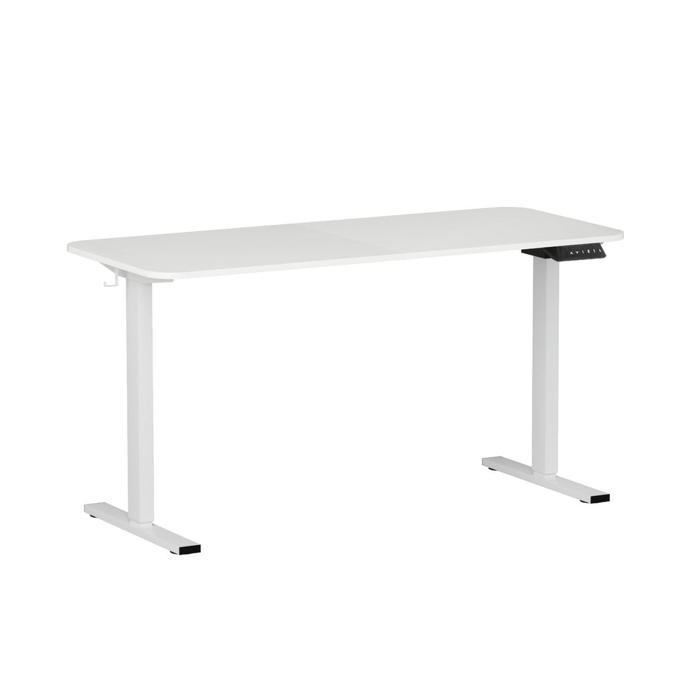 Artiss Electric Standing Desk 140cm Adjustable Height Motorised Home Office Desk White-Furniture > Office > Desks-PEROZ Accessories