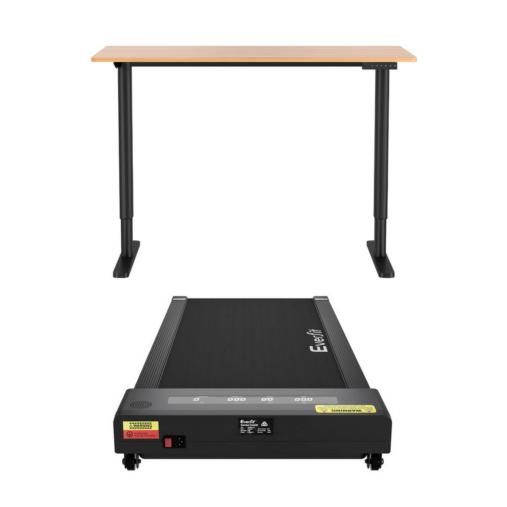 Artiss Electric Treadmill with 120cm Automatic Standing Desk Walking Pad 400mm-Furniture > Office > Desks-PEROZ Accessories