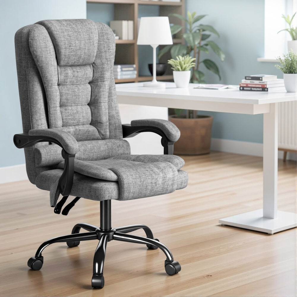 Artiss Executive Office Chair 4-Point Massage Adjustable Ergonomic Recline Back-Furniture > Office > Office &amp; Desk Chairs-PEROZ Accessories