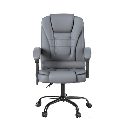 Artiss Executive Office Chair 4-Point Massage Adjustable Ergonomic Recline PU-Furniture > Bar Stools &amp; Chairs > Massage Chairs-PEROZ Accessories