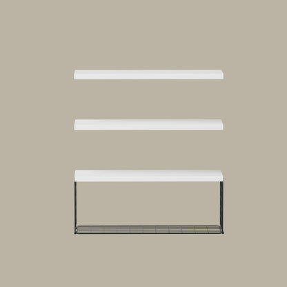 Artiss Floating Wall Shelf Set of 3 White-Home &amp; Garden > DIY > Kitchen &amp; Bathroom DIY-PEROZ Accessories