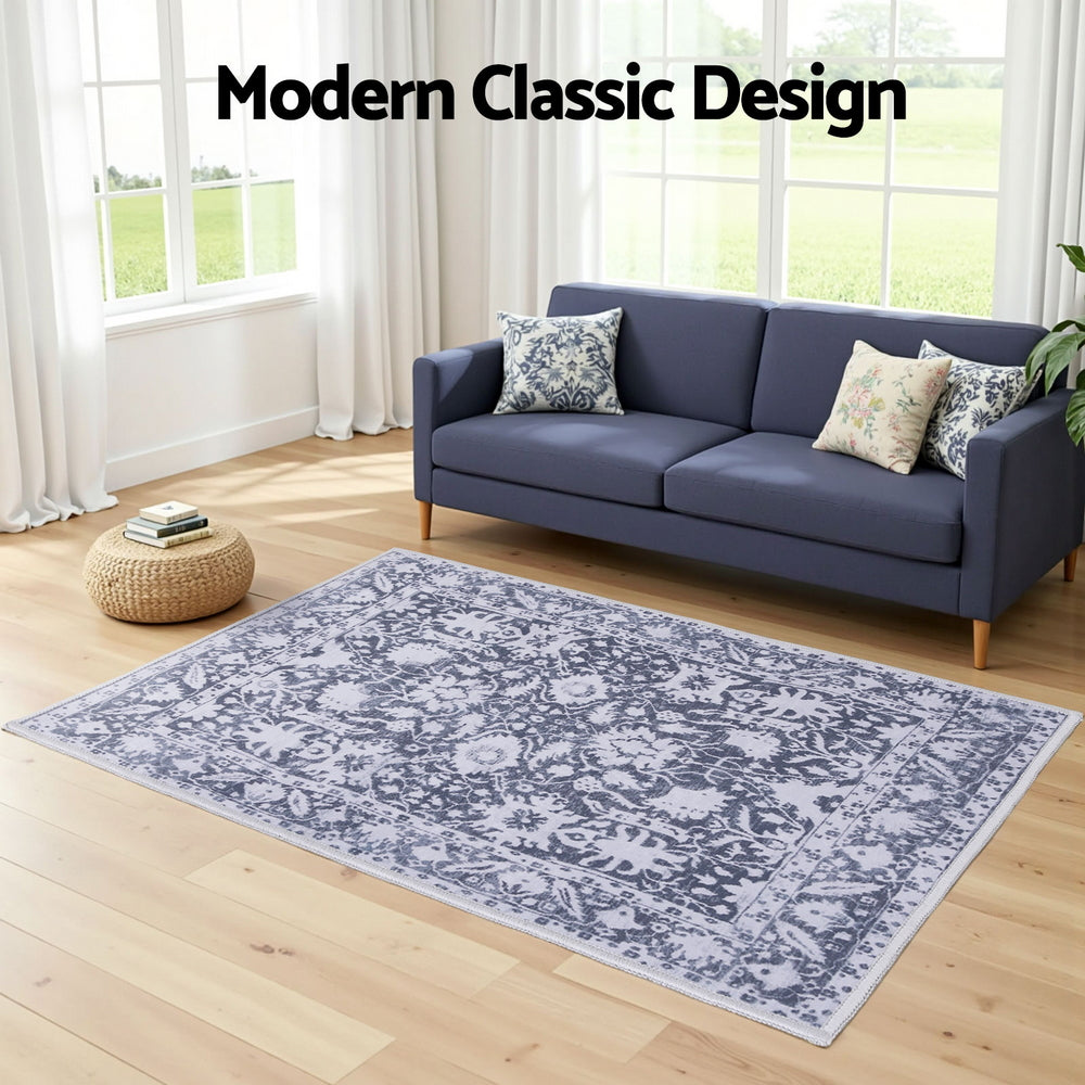 Artiss Floor Rug 120x170cm Soft Velvet Washable Modern Area Rug Floor Carpet Mat-Home &amp; Garden > Rugs > Floor Rugs-PEROZ Accessories