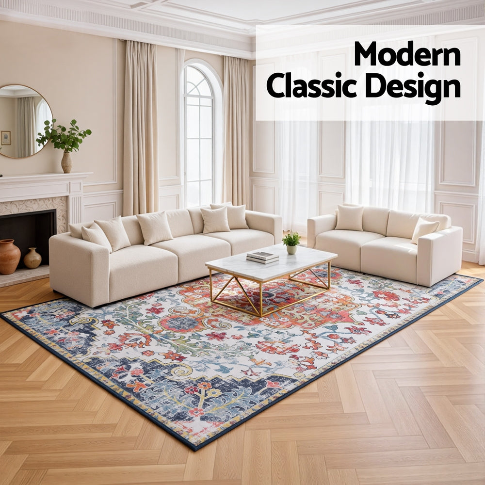 Artiss Floor Rug 240X340cm Large Washable Geometric Area Rug Modern Carpet Mat-Home &amp; Garden > Rugs > Floor Rugs-PEROZ Accessories
