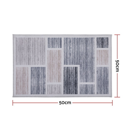 Artiss Floor Rug 50X80cm Doormat Soft Velvet Non-Slip Bath Mat Small Modern-Home &amp; Garden > Rugs > Floor Rugs-PEROZ Accessories