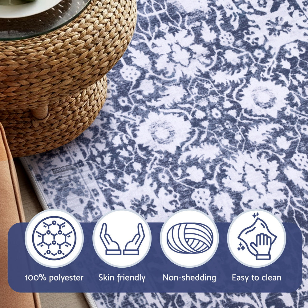 Artiss Floor Rug 50X80cm Doormat Soft Velvet Non-Slip Bath Mat Small Rug Modern-Home &amp; Garden > Rugs > Door Mats-PEROZ Accessories