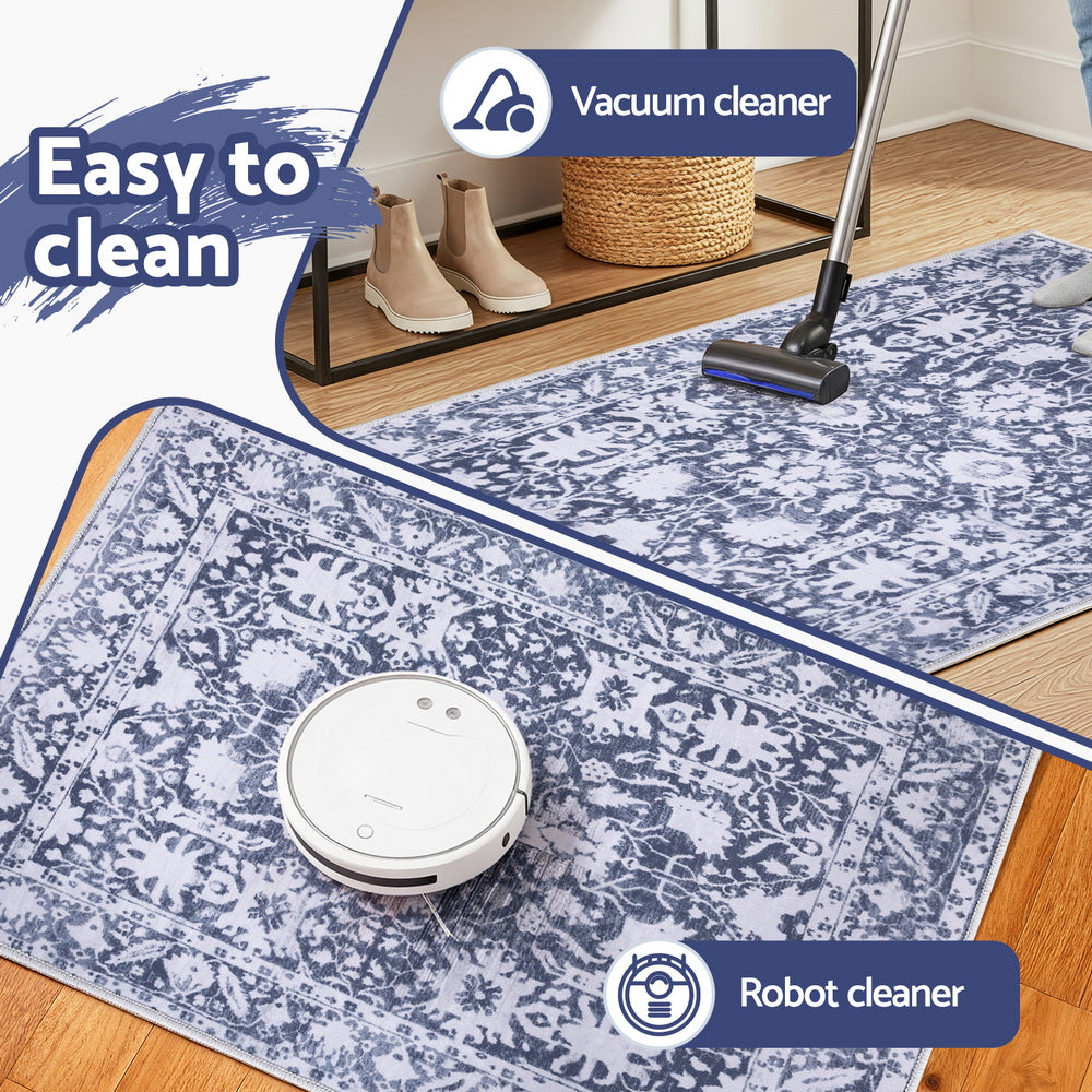 Artiss Floor Rug 50X80cm Doormat Soft Velvet Non-Slip Bath Mat Small Rug Modern-Home &amp; Garden > Rugs > Door Mats-PEROZ Accessories