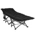 Artiss Folding Bed With Mattress Heavy Duty Black 185CM-Furniture > Bedroom > Beds & Bed Frames-PEROZ Accessories