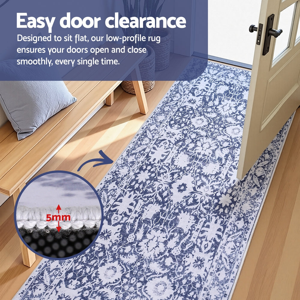 Artiss Hallway Runner Rug 80X300cm Soft Velvet Washable Modern Kitchen Mat-Home &amp; Garden > Rugs > Floor Rugs-PEROZ Accessories