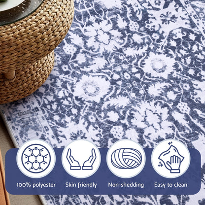 Artiss Hallway Runner Rug 80X300cm Soft Velvet Washable Modern Kitchen Mat-Home &amp; Garden > Rugs > Floor Rugs-PEROZ Accessories