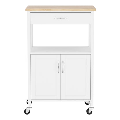 Artiss Kitchen Island Trolley Rolling Serving Cart Storage Drawer Cupboard 60cm-Furniture > Dining > Kitchen &amp; Dining Trolleys-PEROZ Accessories