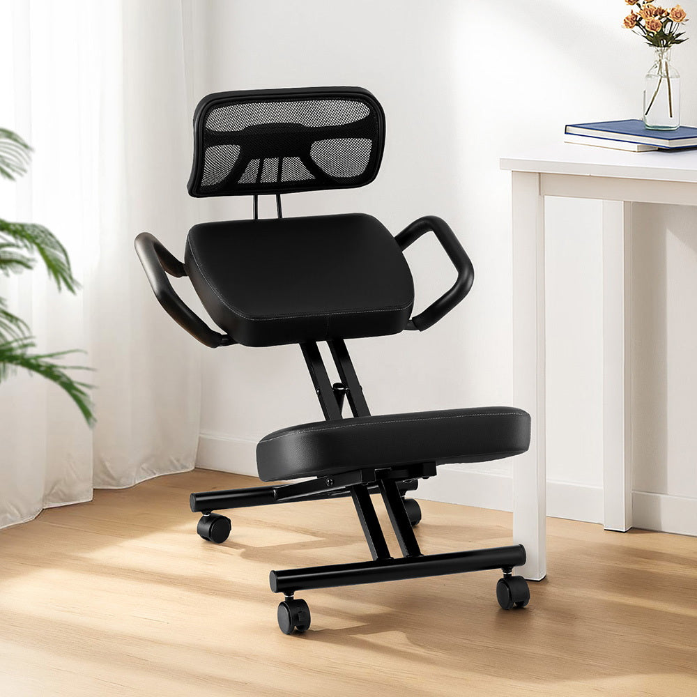 Artiss Kneeling Chair Ergonomic Office Home Knee Seat Posture Back Stretch Rest-Furniture > Office > Office &amp; Desk Chairs-PEROZ Accessories