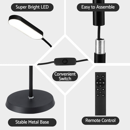 Artiss LED Floor Lamp with Remote Control &amp; 4 Color Temperature Reading Living Room Bedroom Office-Home &amp; Garden > Lighting > Floor Lamps-PEROZ Accessories