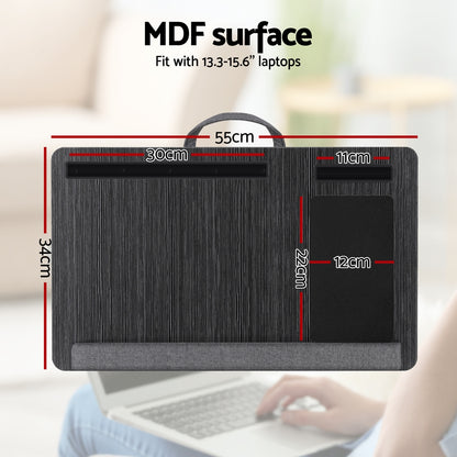 Artiss Lap Desk Laptop DeskS Portable w/ Wrist-rest Phone Slot Mouse Pad 55CM-Electronics > Computer Accessories > Laptop Stands-PEROZ Accessories